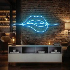 Biting Lipsred Led Neon Sign Light