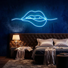 Biting Lipsred Led Neon Sign Light