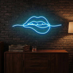Biting Lipsred Led Neon Sign Light