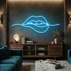 Biting Lipsred Led Neon Sign Light