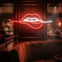 Biting Lipsred Led Neon Sign Light