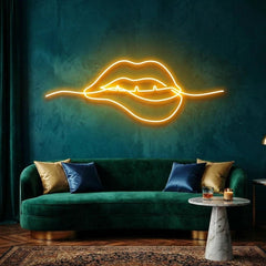 Biting Lipsred Led Neon Sign Light