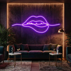 Biting Lipsred Led Neon Sign Light