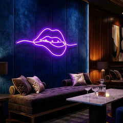 Biting Lipsred Led Neon Sign Light