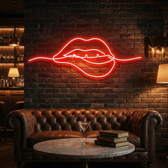 Biting Lipsred Led Neon Sign Light