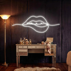 Biting Lipsred Led Neon Sign Light