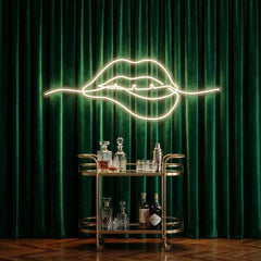 Biting Lipsred Led Neon Sign Light