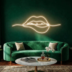 Biting Lipsred Led Neon Sign Light