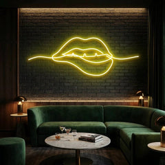 Biting Lipsred Led Neon Sign Light