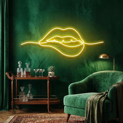 Biting Lipsred Led Neon Sign Light