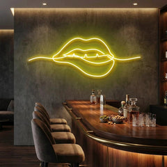 Biting Lipsred Led Neon Sign Light