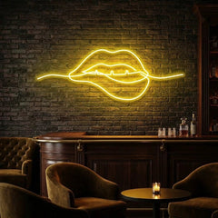 Biting Lipsred Led Neon Sign Light