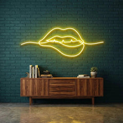 Biting Lipsred Led Neon Sign Light