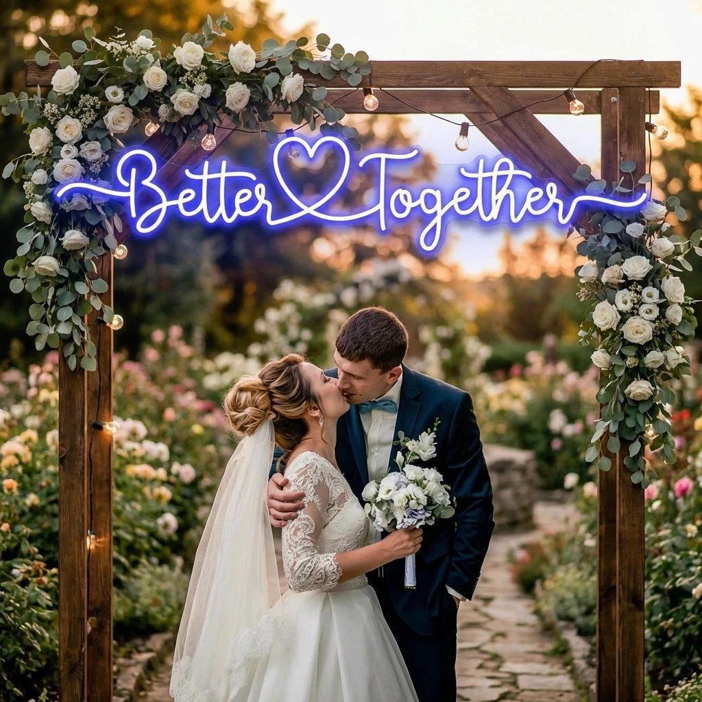 Better Together 3 Wedding Led Neon Sign Light