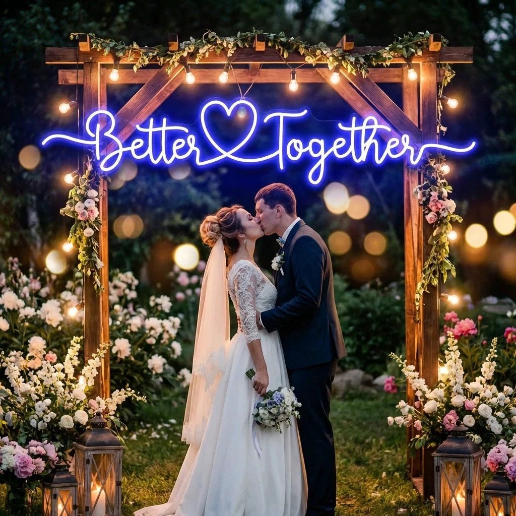 Better Together 3 Wedding Led Neon Sign Light