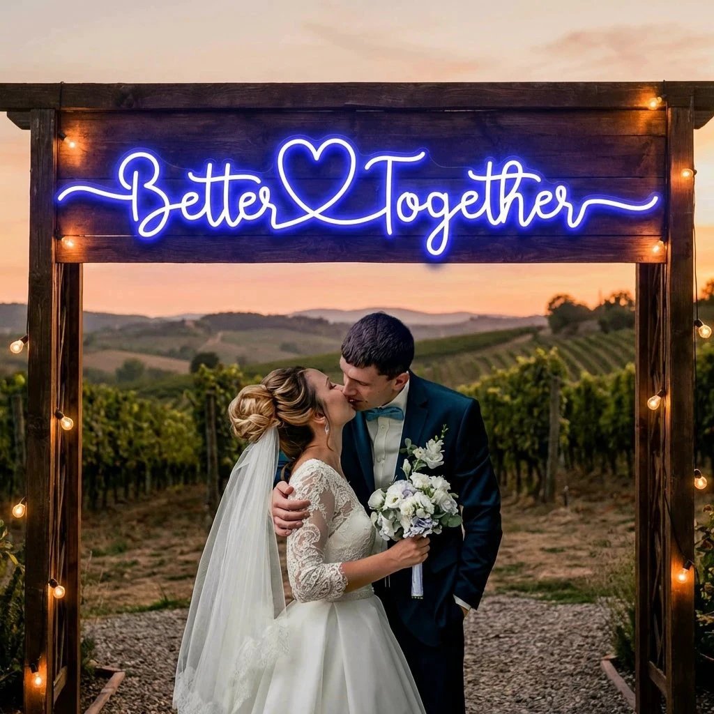 Better Together 3 Wedding Led Neon Sign Light