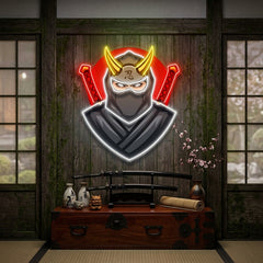 Black Ninja LED Neon Sign Light Pop Art
