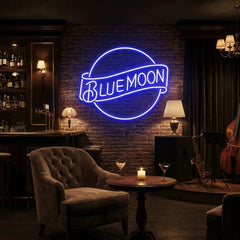 Blue Moon Led Neon Sign Light