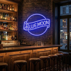 Blue Moon Led Neon Sign Light