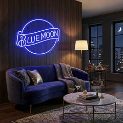 Blue Moon Led Neon Sign Light