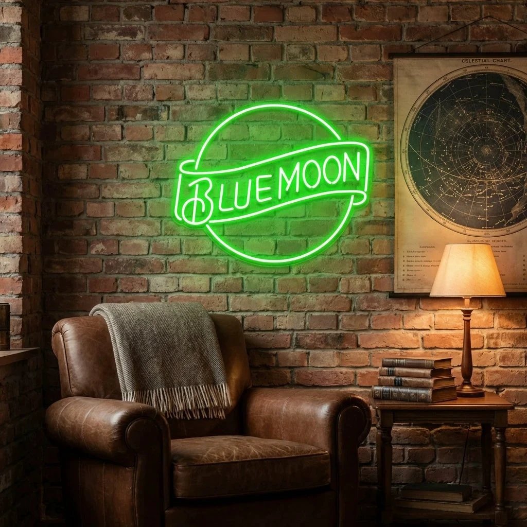 Blue Moon Led Neon Sign Light