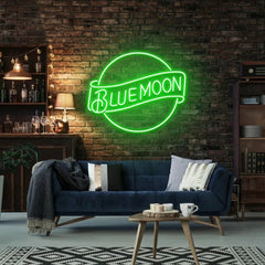 Blue Moon Led Neon Sign Light