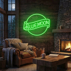 Blue Moon Led Neon Sign Light