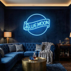 Blue Moon Led Neon Sign Light