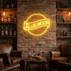 Blue Moon Led Neon Sign Light