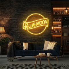 Blue Moon Led Neon Sign Light