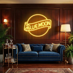 Blue Moon Led Neon Sign Light