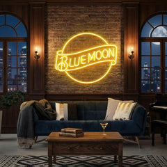 Blue Moon Led Neon Sign Light