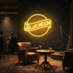 Blue Moon Led Neon Sign Light