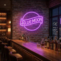Blue Moon Led Neon Sign Light