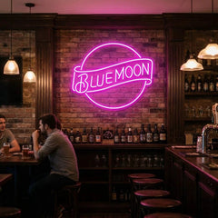 Blue Moon Led Neon Sign Light