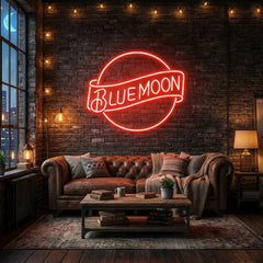 Blue Moon Led Neon Sign Light