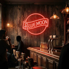 Blue Moon Led Neon Sign Light