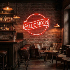 Blue Moon Led Neon Sign Light