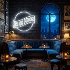 Blue Moon Led Neon Sign Light