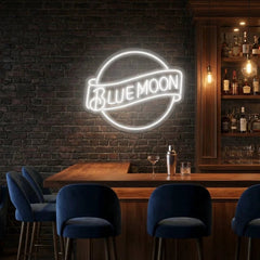 Blue Moon Led Neon Sign Light