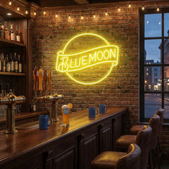 Blue Moon Led Neon Sign Light