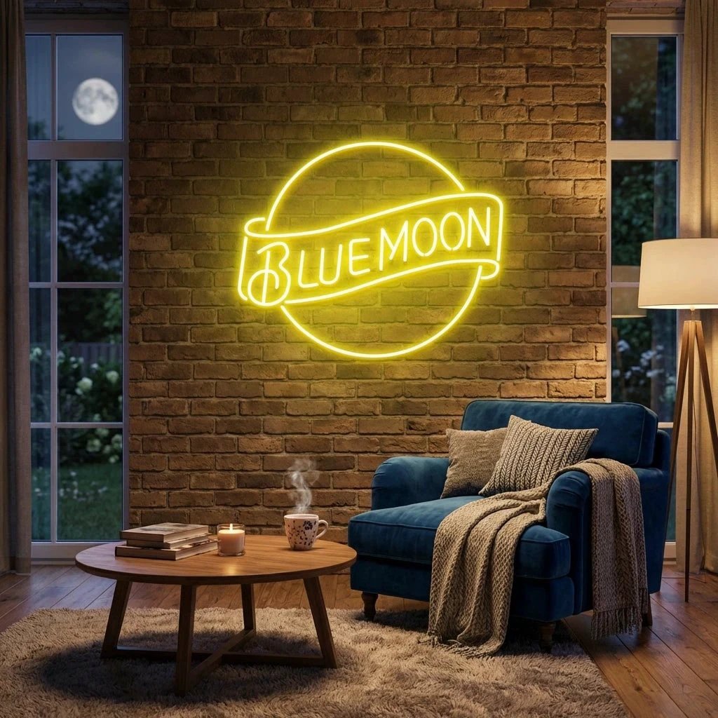 Blue Moon Led Neon Sign Light