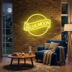Blue Moon Led Neon Sign Light