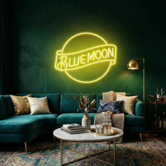 Blue Moon Led Neon Sign Light