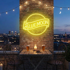 Blue Moon Led Neon Sign Light
