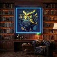 Blue Owl LED Neon Sign Light Pop Art