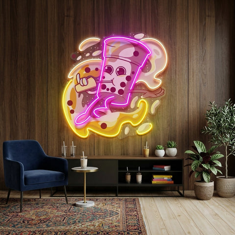 Boba Coffee Surfing LED Neon Sign Light Pop Art