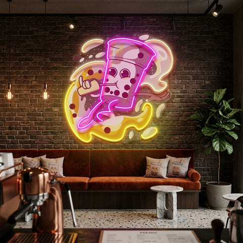 Boba Coffee Surfing LED Neon Sign Light Pop Art
