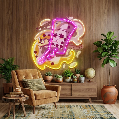 Boba Coffee Surfing LED Neon Sign Light Pop Art