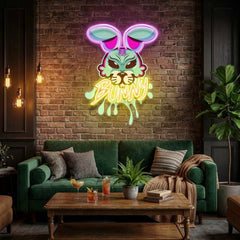 Bunny Gangsta Artwork Led Neon Sign Light